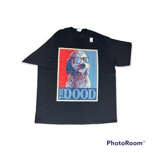 The DOOD T-shirt 100%Cotton Color Black New Size 2XL (C6)